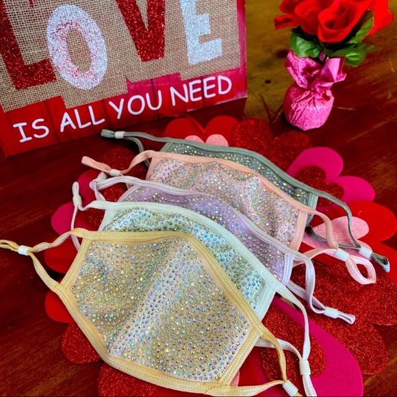 Accessories - ✨Crystal Bling Face Masks! Mix & Match!